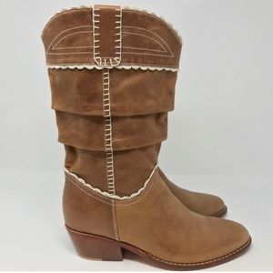 ISO DONT BUY Siam crochet ruched leather boots
